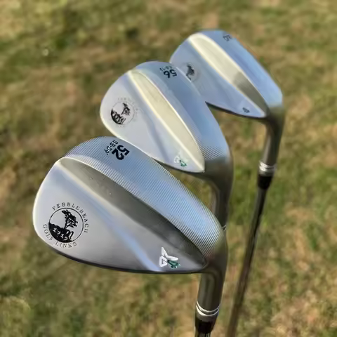 1pc Golf club Wedges 52 56 60 Degrees Silvery With Stiff Flex Steel Shaft And Milled Face, Right Han