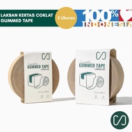 Terbaru Sustaination Gummed Tape Selotip Kertas Air /Lakban Kertas