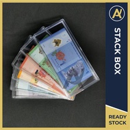 Banknote Box Cover Stack Box Clear Casing Collection / Money Box / Currency Box / Notes Box