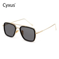 [ใหม่] Cyxus Iron Man แว่นตากันแดดอินเทรนด์สำหรับผู้ชายผู้หญิงแฟชั่นกรอบสแควร์ Spiderman แว่นตากันแด