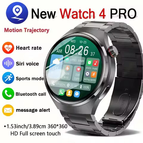 2025 New Watch 4 Men's Outdoor Sports Smartwatch 24 Hours Heart Rate 150+ Sports Mode Bluetooth Call