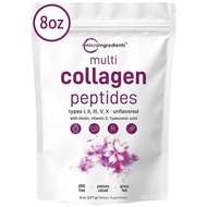 Micro Ingredients Multi Collagen Peptides Powder, 8oz V1LF