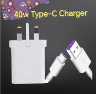 [ORIGINAL] HONOR X9a X9b X8b 50 40/50 Lite Mate 40 30 20 Super Charge Fast Charger 5A Type C Cable F