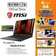 MSI Stealth A16 AI+ Gaming Laptop — RTX5070Ti - 16" QHD+ OLED 240Hz - AMD Ryzen AI 9 HX - 32GB RAM -