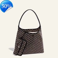 Goyard Dog Tooth Hobo Bag Underarm Bag Single Shoulder Large Capacity Shopping Bag Commuter Tote Bag