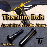 Titanium Bolt Kit for Specialized Saddle Clamp Carbon Rail Seatpost | SL6 SL7 Venge Sworks Titanium Screw Singapore