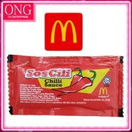 Chili Sauce Sachet Assorted Brand Mcdonalds Mcd Sos Cili / sos chili Kg Koh Stok