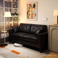 Teng Sofa Small Apartment Sofa Double Three People Piman House Clothing Store Resting Rent Black Rec