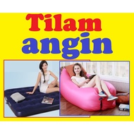 Air Pump Pam Katil Tilam Angin Lawatan Hospital Hotel Inflatable Single Double Air Bed Mattress Trav