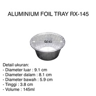 Aluminum foil tray RX 145 macaroni schotel cup/ 145ML muffin cake/