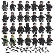 Pleasant Figure Public Security Small Compatible Lego Building Blocks Military Special Forces Poop Dolls Children Education