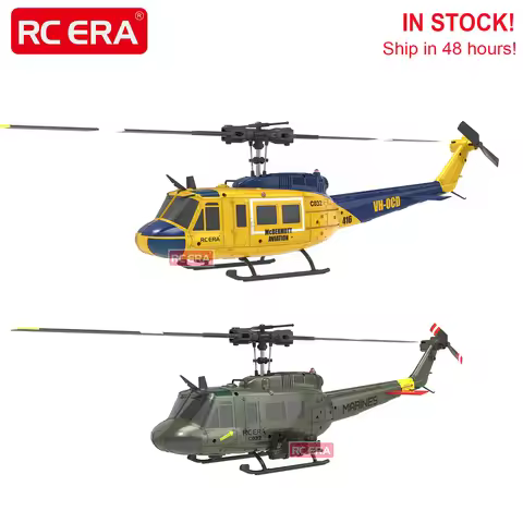 RC ERA C032 UH-1 Huey Gyro Stabilized Optical Flow Scale Remote Control Model RC Helicopter for Adul