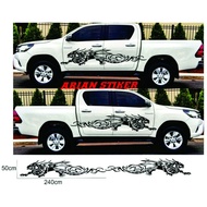 New STICKER STICKER DRAGON DRAGON CUTTING STICKER Car HILUX XPANDER HYUNDAI RUSH TERIOS STICKER Etc