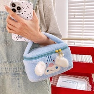Cartoon Plush Tote Makeup Bag Cosmetic Storage Bag Storage Travel Bag Large Capacity Bag E8m2