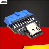 19pin to Type C Converter 19 Pin Internal Header to USB 3.1/3.2 Type C Adapter 10Gbps for PC Desktop