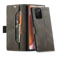 FLIP SOFT CASE SAMSUNG GALAXY NOTE 20 ULTRA RFID CASING COVER LEATHER RETRO LEATHER MAGNET WALLET