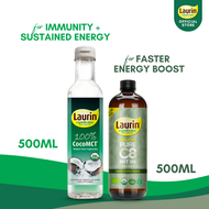 Laurin Pure C8 MCT Oil 500mL & Laurin 100% Coco MCT 500mL