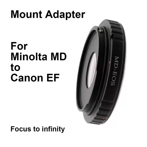 MD - EF For Minolta MD mount Lens Canon EOS EF Camera Mount Adapter Ring Minolta MC EFS EF-S Correct