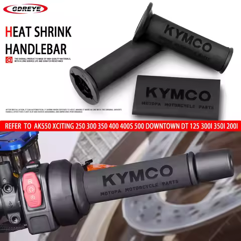 For KYMCO AK550 XCITING 250 300 350 400 400S 500 Non-slip Grip hand Rubber Handlegrip Handle Heat sh
