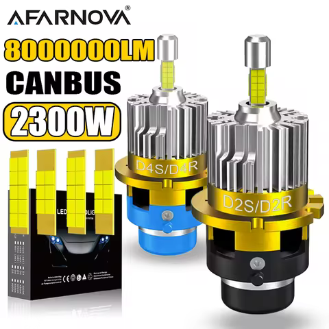360 3D D2S D4S D1S D3S LED Car Headlight D2R D1R D3R D4R HID Canbus Xenon Bulbs Wireles Turbo Plug&P