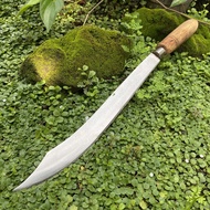 Golok Pedang Panjang Tebas Pohon Jagung Tebu Baja Putih - Golok Sembelih Hewan Potong Daging Tajam
