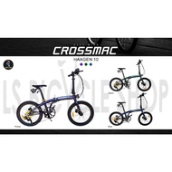 [100%SIAP PASANG] 20 inch CROSSMAC HAAGEN 10 Folding Bike With Shimano Deore 10 speed FREE GIFT