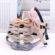 Korea Style Cekak Rambut Budak Kain Reben Kid Hairband Simple Bow Tie Design