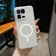 For iQOO 15 Ultra Magnetic Phone Case For Vivo iQOO 15 5G Clear Matte White TPU Silicone Soft Shell 