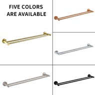 Double Towel Holder Black Brushed Nickel Chrome Wall Mounted Bathroom Stainless Steel Towel Bar Rose Gold