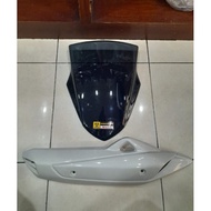 PUTIH Nmax Visor Transparent Model Plus White Nmax CBN Exhaust Cover