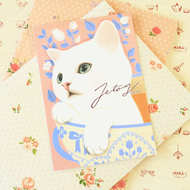 Cat Mi Control Jetoy Choo Choo Treasure Art Printing Cartoon Postcard
