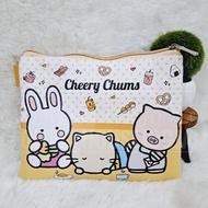 Cherry Chums Cream Pouch 20x15 Cherry Chums Polkadot Box Wallet