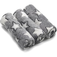 SORKUT 1 Pack 3 Puppy Dog Blankets Super Soft Warm Sleep Mat Fluffy Premium Fleece Pet Blanket Flann