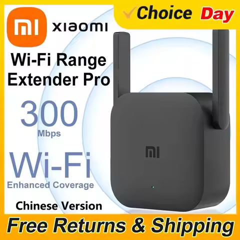 Xiaomi Repeater WiFi Pro Mi Amplifier Network Expander Router Power Extender Roteador 300M 2.4G 2 An