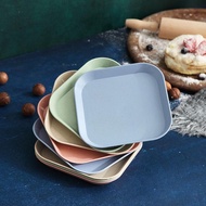 STOCK-M'SIA Wheat straw plate home creative fruit plate dinner plate snack melon seed plate