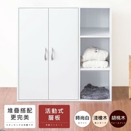 【HOPMA】 白色美背二門三格組合式衣櫃 台灣製造 衣櫥 臥室收納 大容量置物