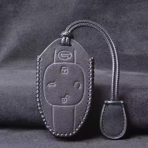 Suede Leather car key case key cover for Trumpchi GAC 2021 empow J11-J15 J16 car accessories for gir