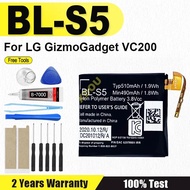 Replacement Battery BL-S5 For LG GizmoGadget VC200 Watch Battery 510mAh + Free Tools