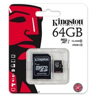 Kingston Class 10 UHS-I Micro SD 45MB/s คิงตันไมโคร SD card 64GB