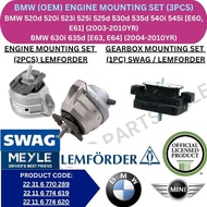 BMW (OEM) ENGINE MOUNTING (SET) (3PCS) FOR BMW 520d 520i 525i 525d 530d 535d 540i 545i [E60, E61] / 