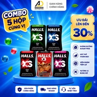 COMBO of 5 Halls Lozenges 4 Flavors - MINT - FRESH LEMON - MIXED BERRY - WATERMELON - COLA - Box of 