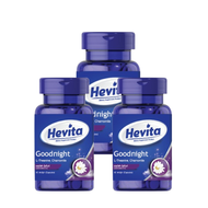 Hevita Good Night L-Theanune Chamomil (40 Capsules) 3 กระปุก 999.-