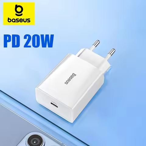 Baseus 20W Quick Charge QC 3.0 PD USB C Fast Charger Type C Charger for iPhone 15 14 13 12 X Xs 8 Xi