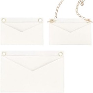 WADORN 2 Sizes Purse Felt Organizer Insert, Women Pochette Conversion Kit (No Chain) Wallet Insert L