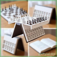 [PrettyiadaMY] Innovative 3D Chess Book Game Board Set Educational Portable Chess for Parent Child I