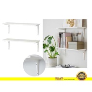 IKEA-BURHULT/SIBBHULT Wall shelf combination, white/white, 59x20 cm