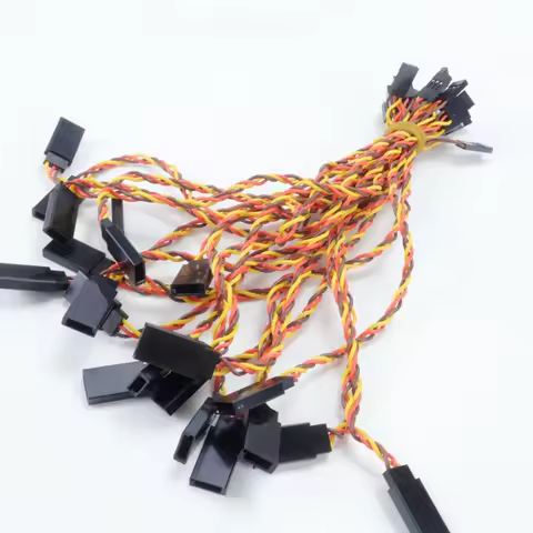 8Pcs 10/15/20/30/50/100cm Servo Extension Cable 30/60 core For Futaba JR Anti-interference Servo For