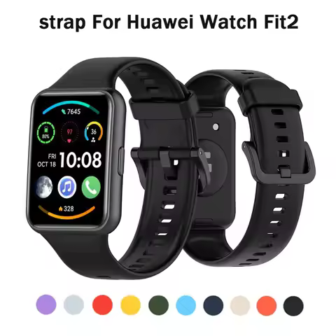 Silicone Strap For Huawei Watch Fit 2 Smart Watch Replacement Watchband Correa For Huawei Watch FIT2