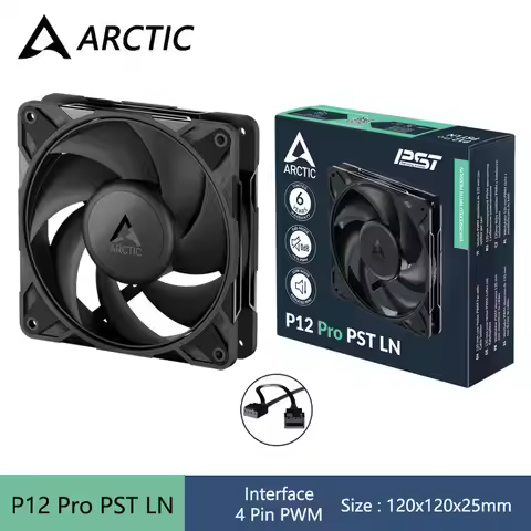 P12 Pro PST LN 120mm Chassis Fan,12V 4Pin PWM/Fluid Dynamic Bearing/450-2000RPM Low Speed Version Si