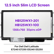 12.5" Laptop LCD Screen HB125WX1-100 fit HB125WX1-201 LP125WH2-TPB1 B125XTN01.0 for Dell E7240 HP G1